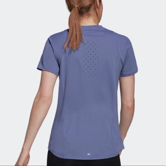 Adidas Heat Rdy Running Tee Sz XL Orbit Violet - Picture 3 of 12